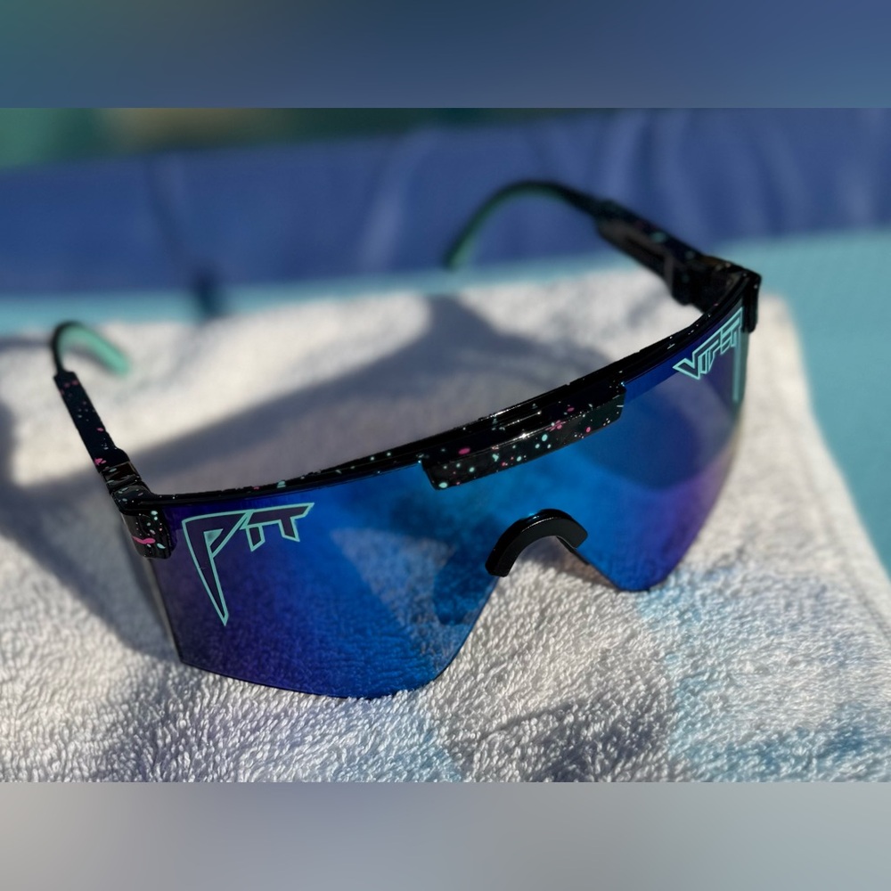 Pit Viper Blue and Black Sunglasses